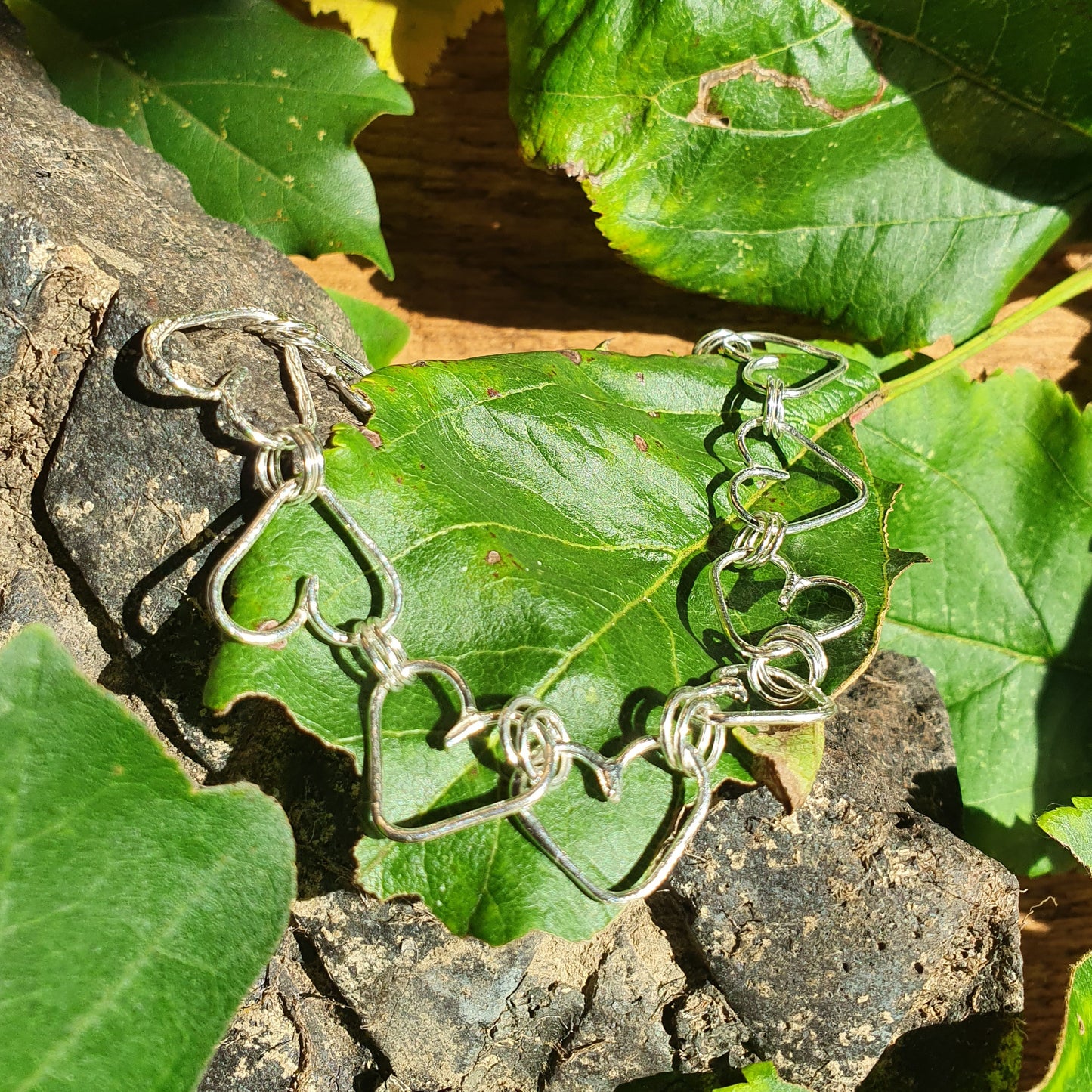 A line of hearts Bracelet