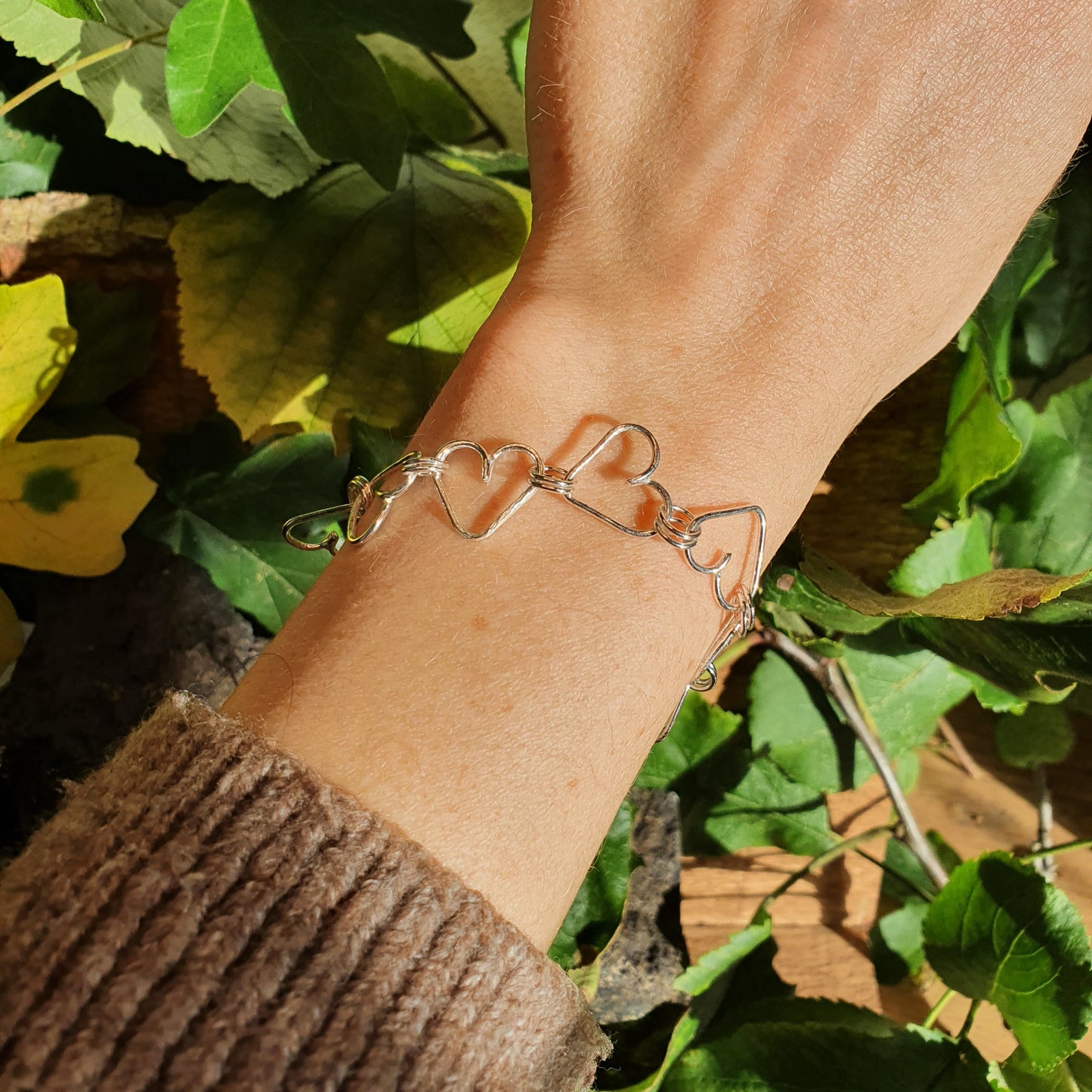 A line of hearts Bracelet