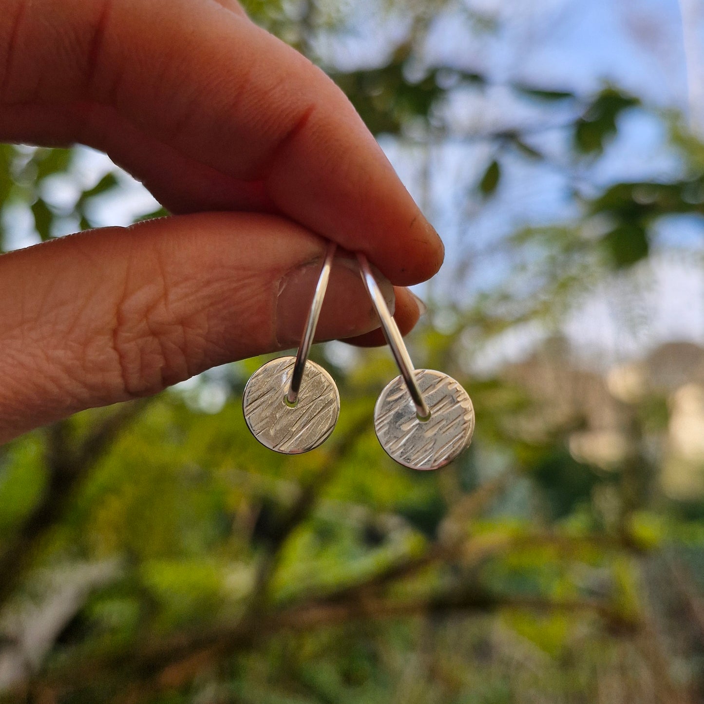 Bark Charm Hoops