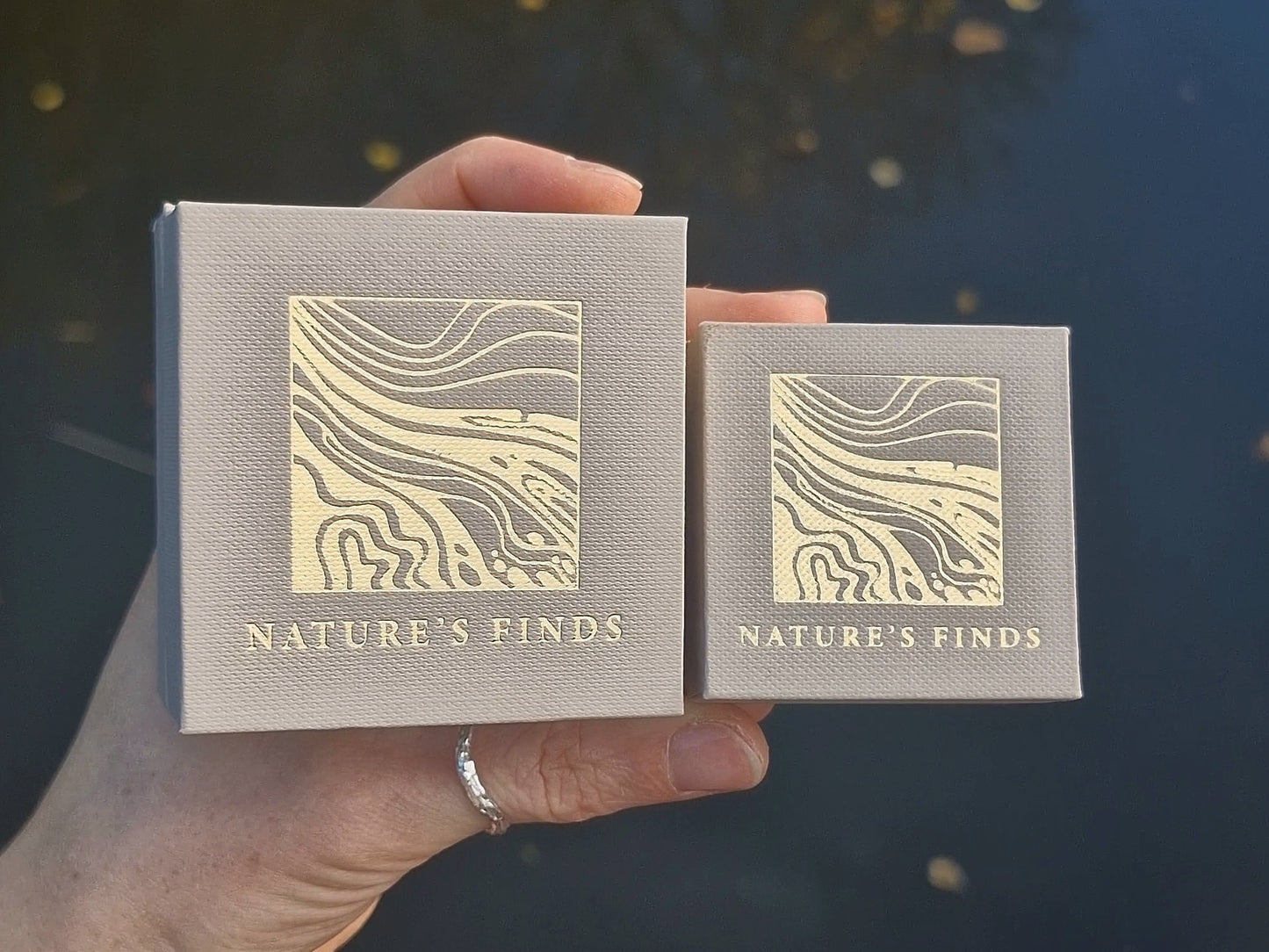 Molten Topaz Heart Ring - Size UK P 1/2