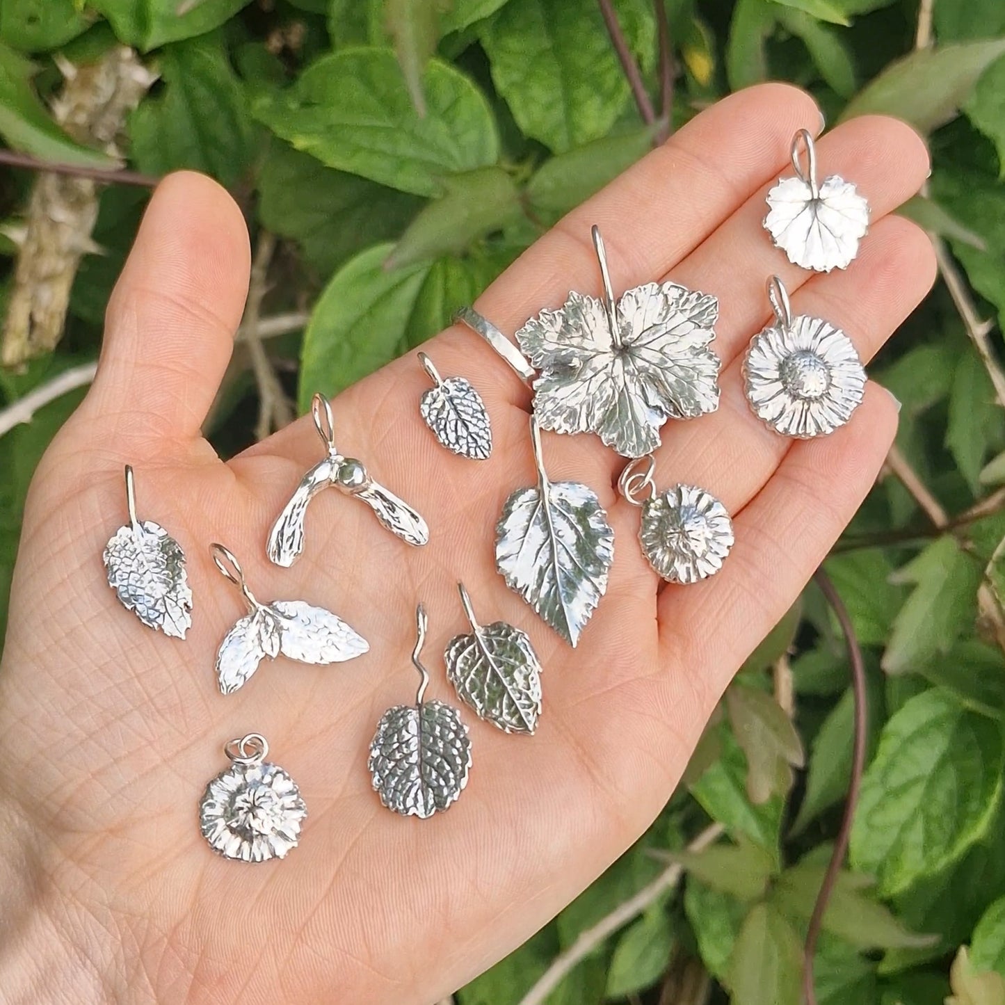 Lacock Leaf Imprint 8 ~ charm only