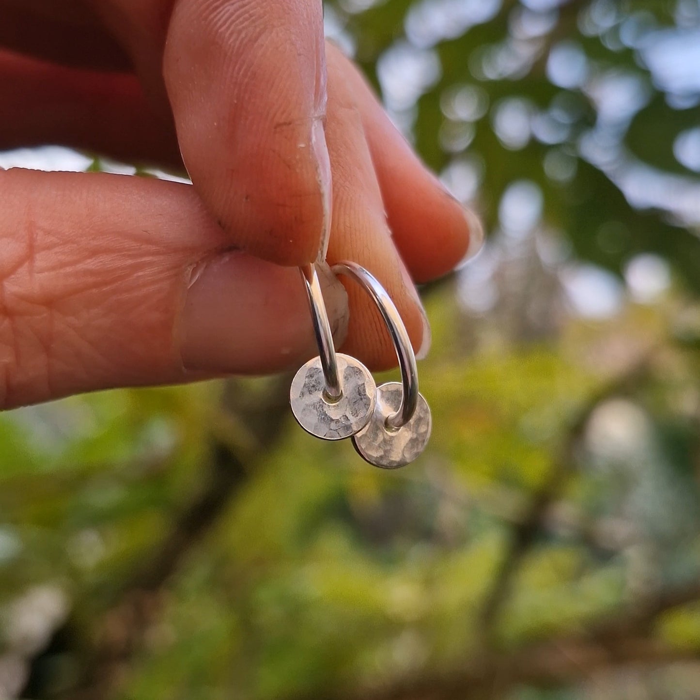 Moonlight Mini Charm Hoops