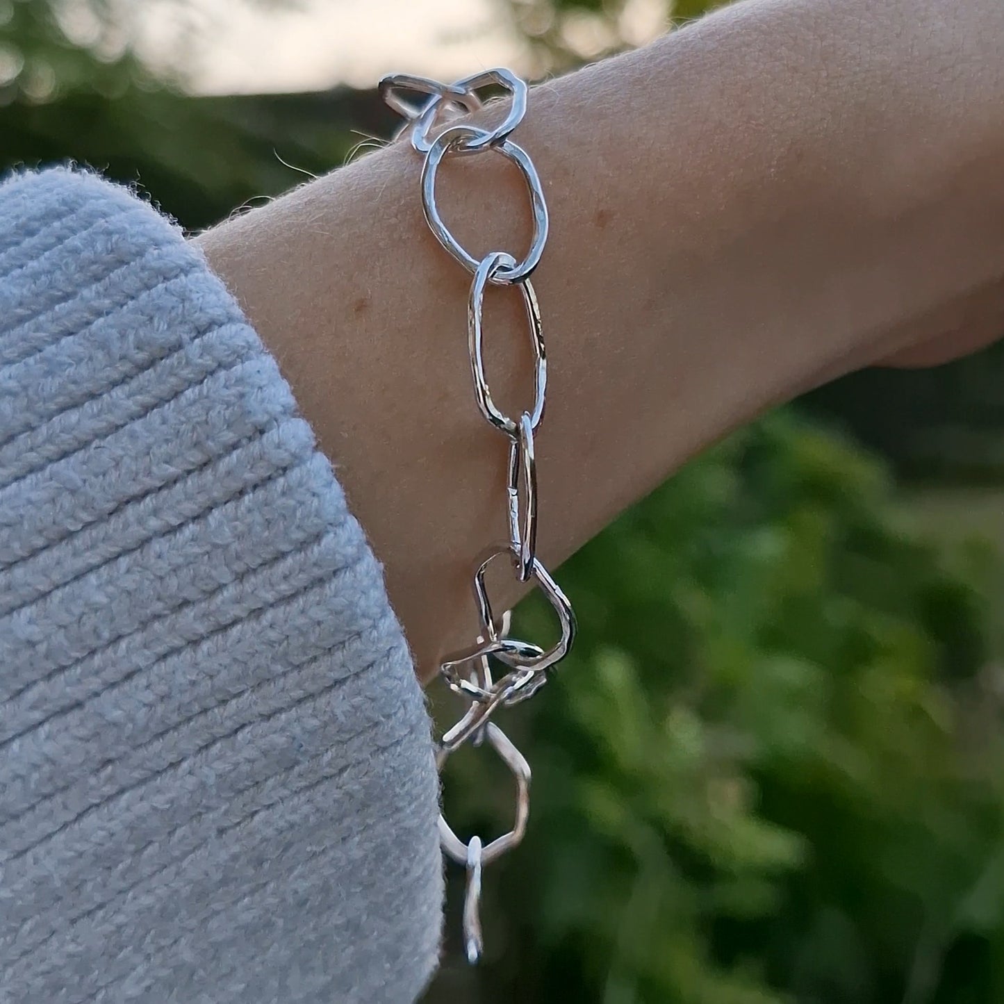 Ripple Paperclip Bracelet