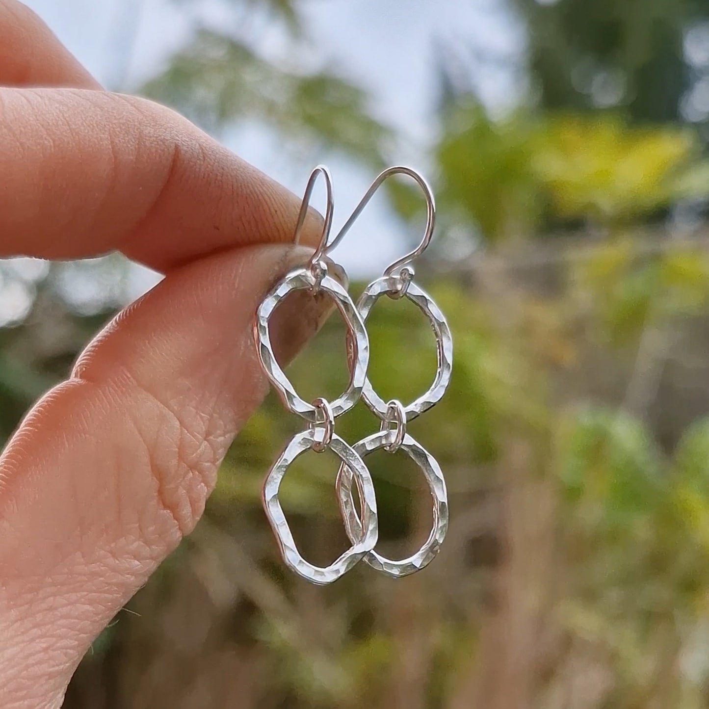 Ripple Dual Drop Earrings