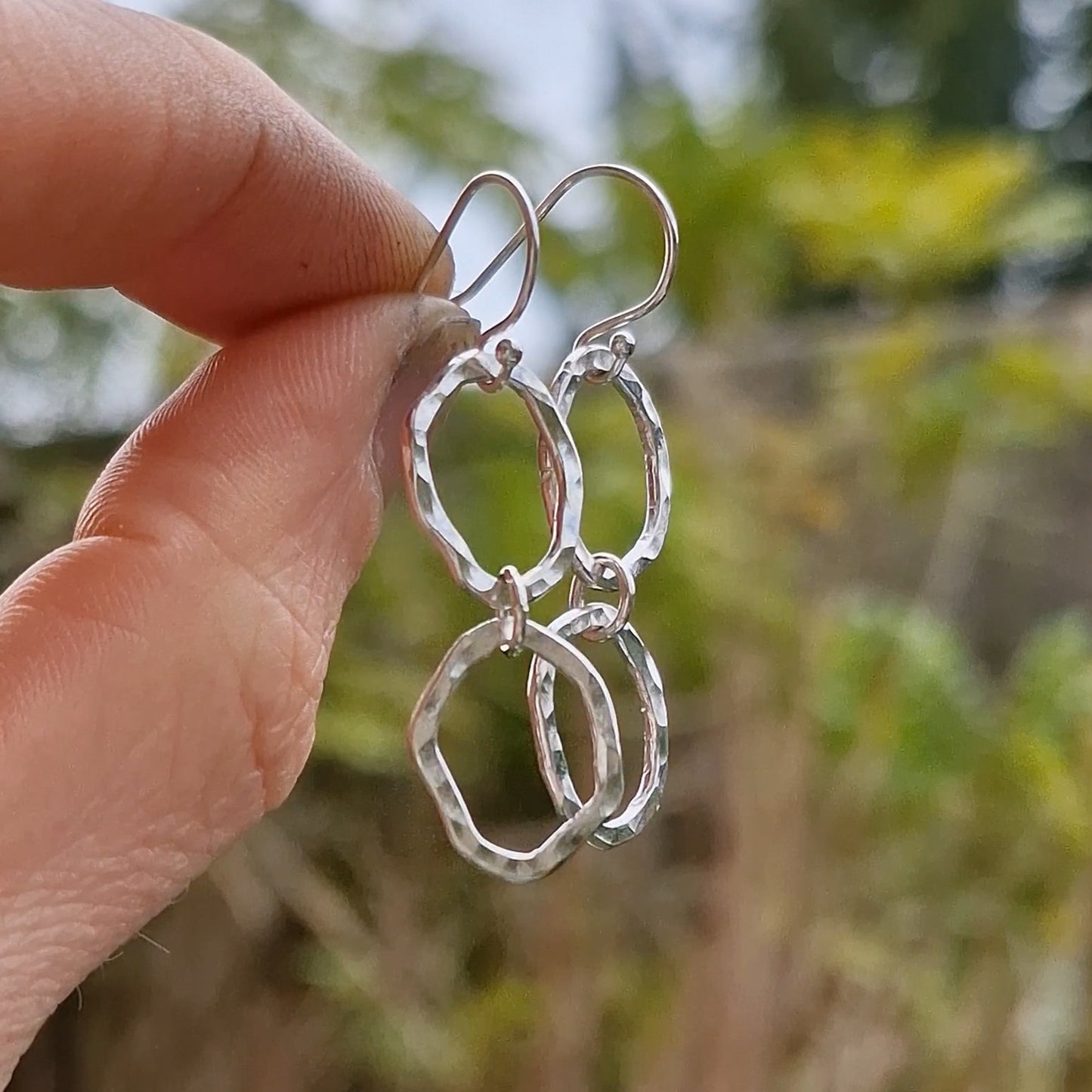 Ripple Dual Drop Earrings