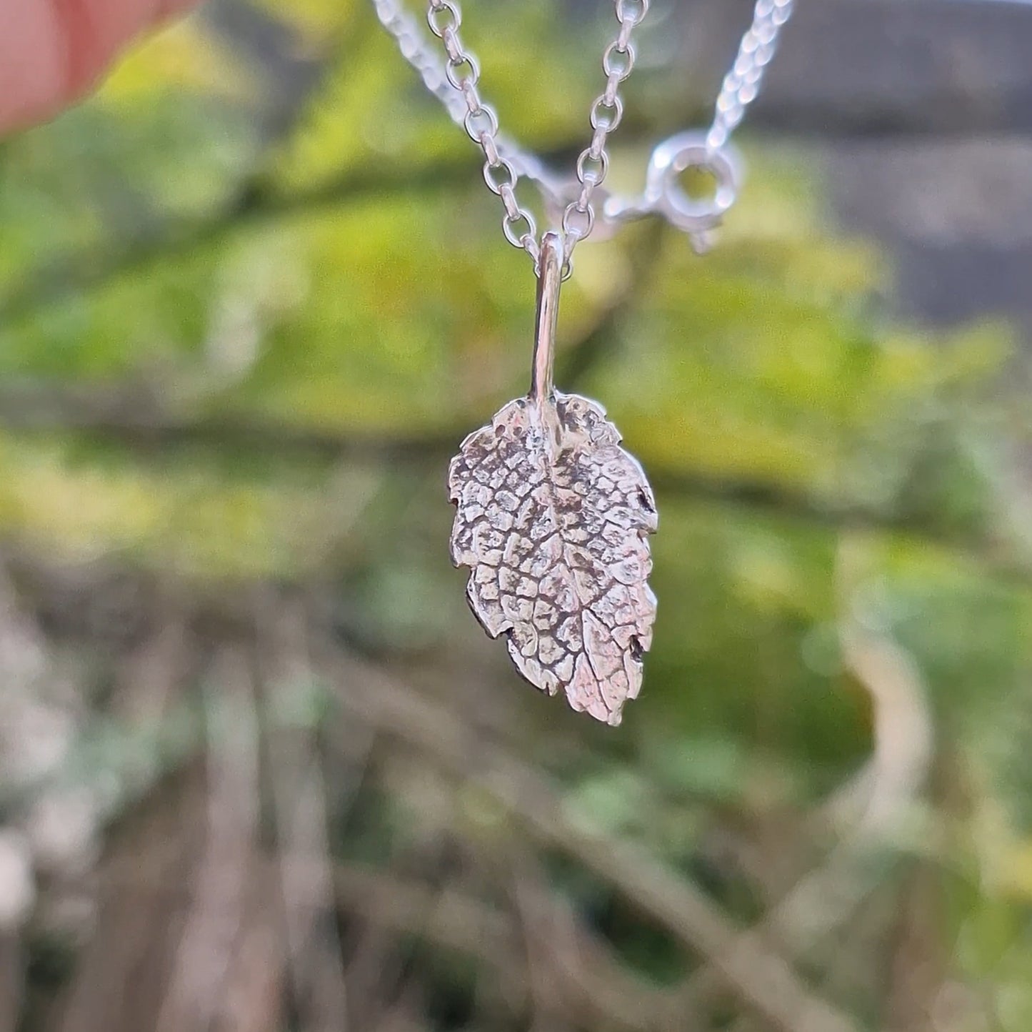 Lacock Leaf Imprint 8 ~ charm only