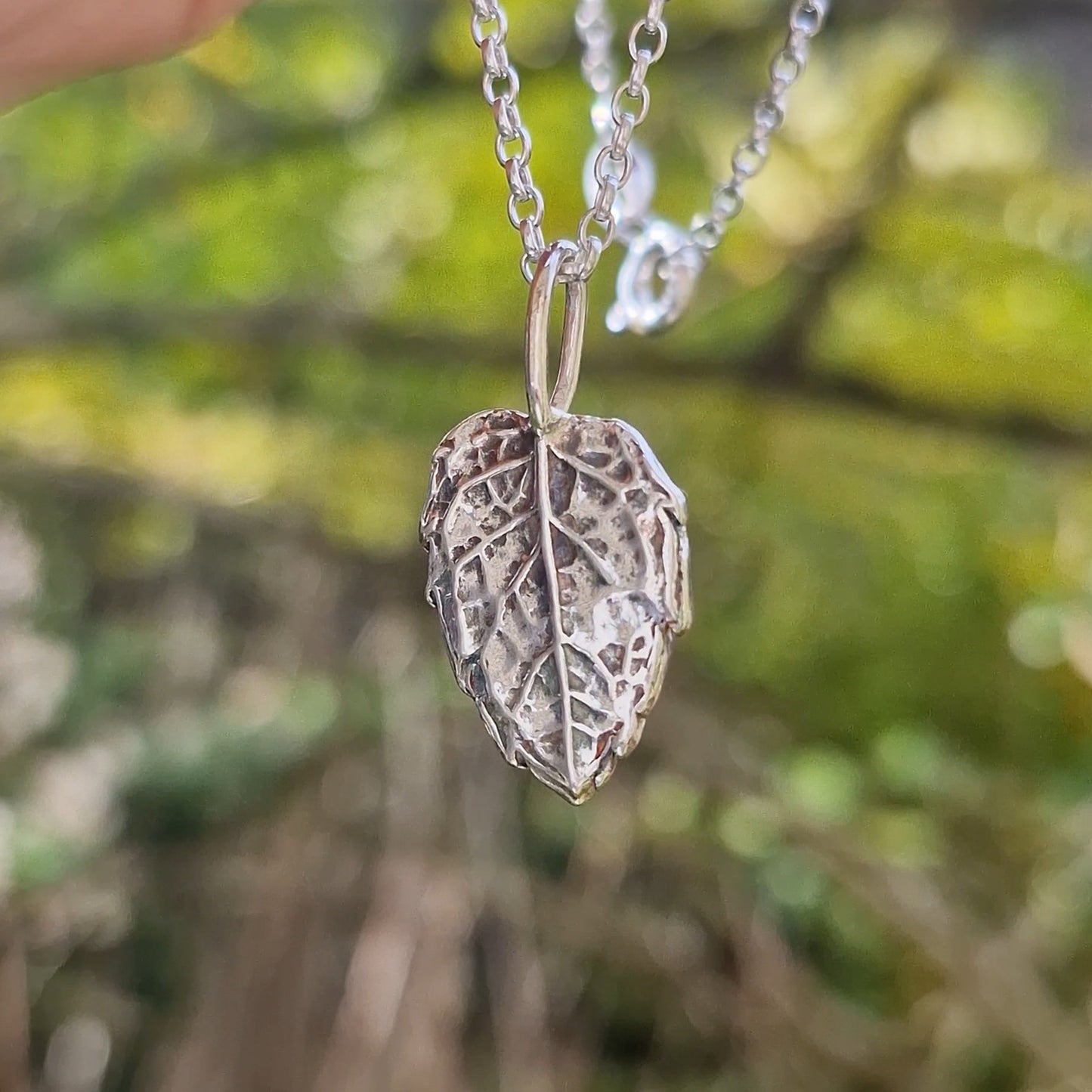 Lacock Leaf Imprint 4 ~ charm only