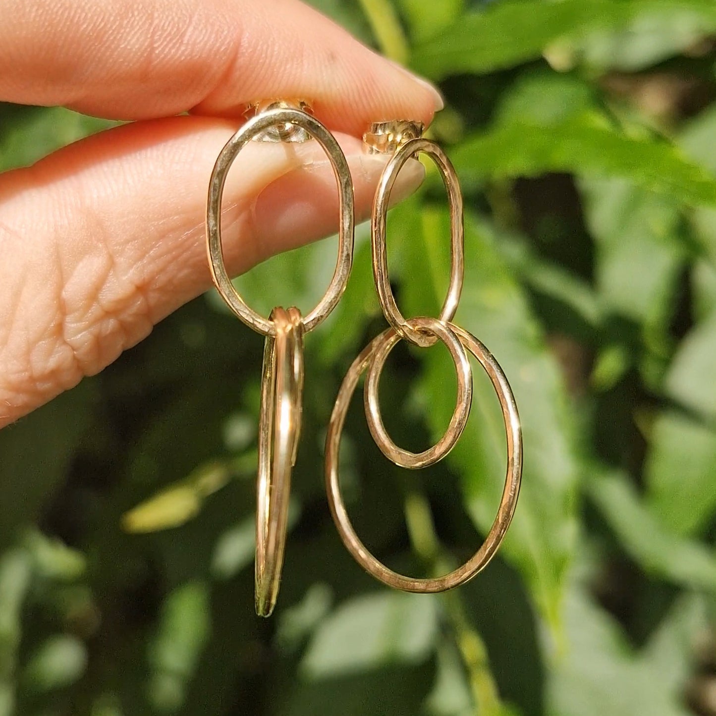 Nature's 9ct Gold Embrace Earrings