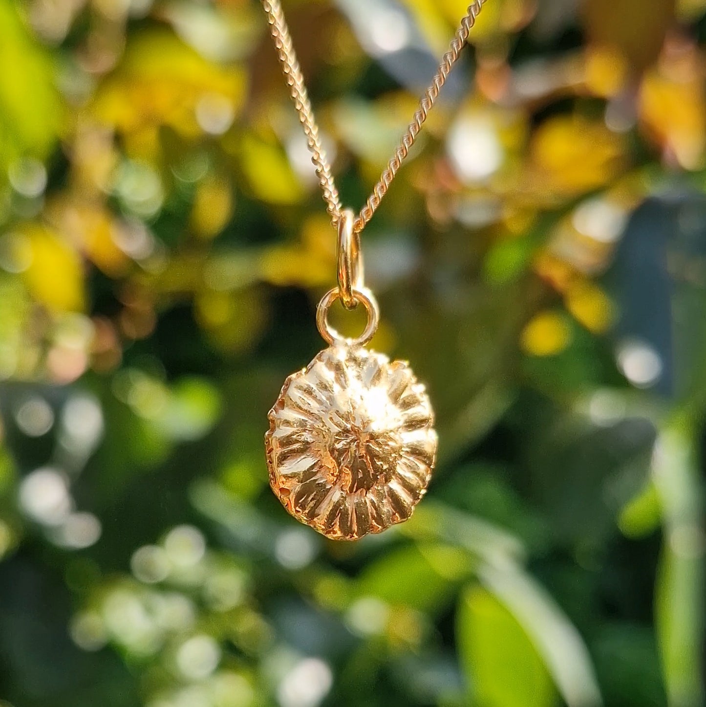 Lacock Daisy Charm Necklace - Gold Vermeil