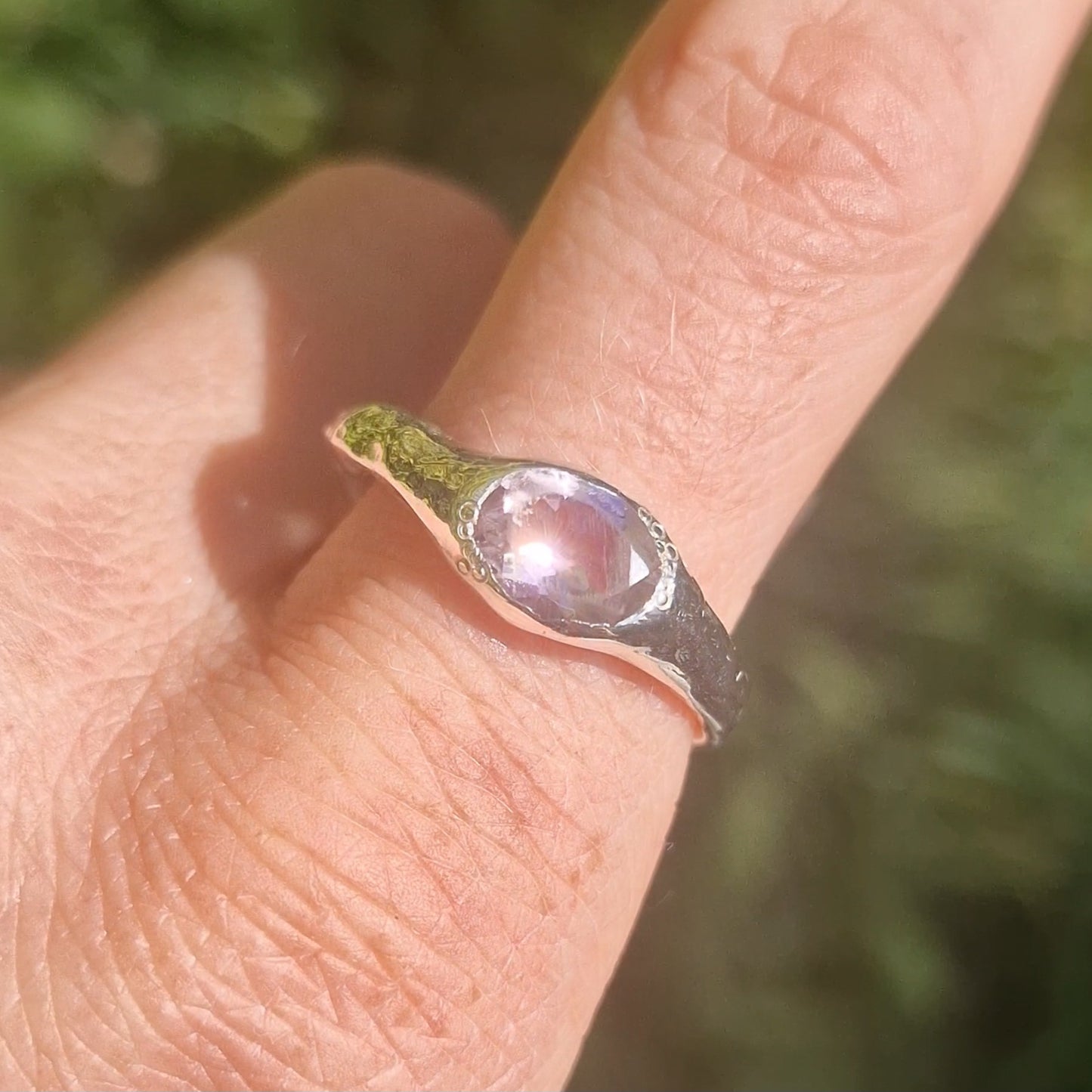 Molten Ametrine Ring - size uk Q 1/2 Scuffed stone (reduced due to slight damage)