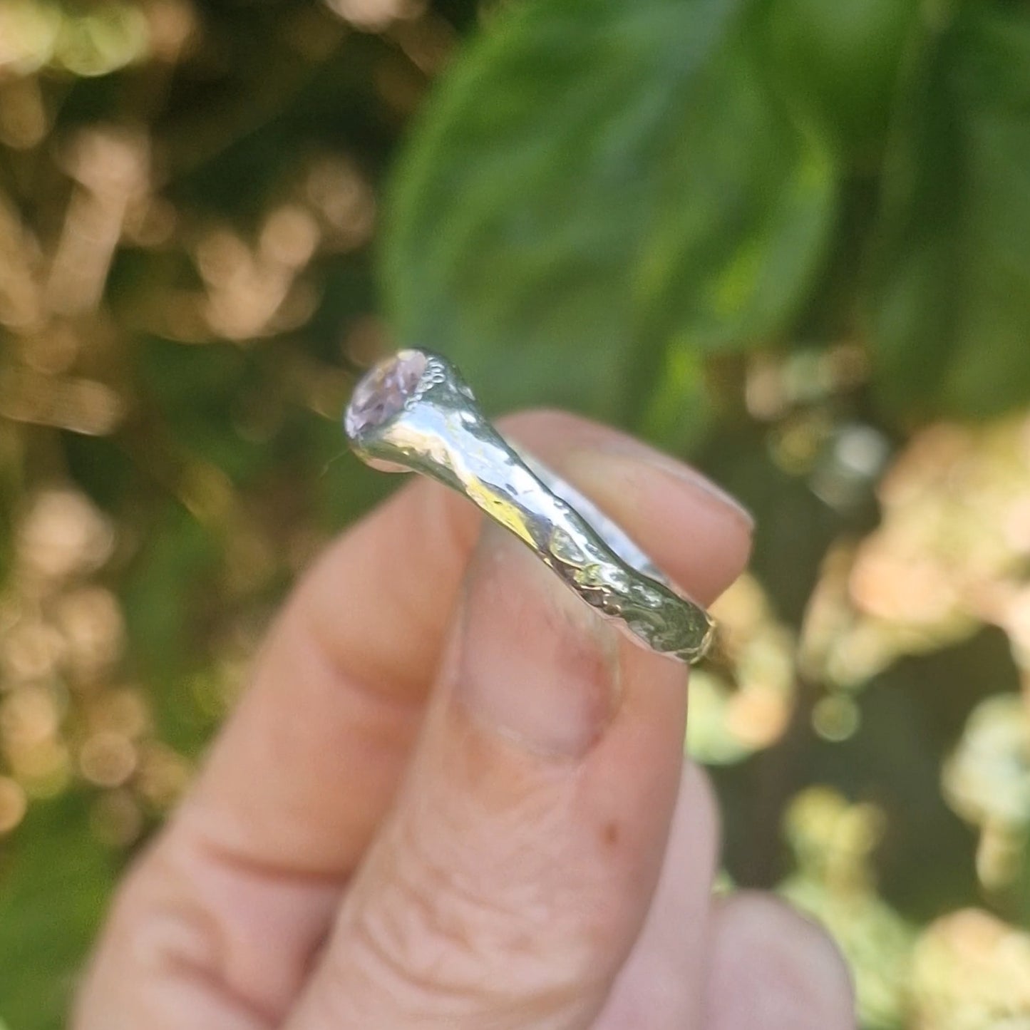 Molten Ametrine Ring - size uk Q 1/2 Scuffed stone (reduced due to slight damage)