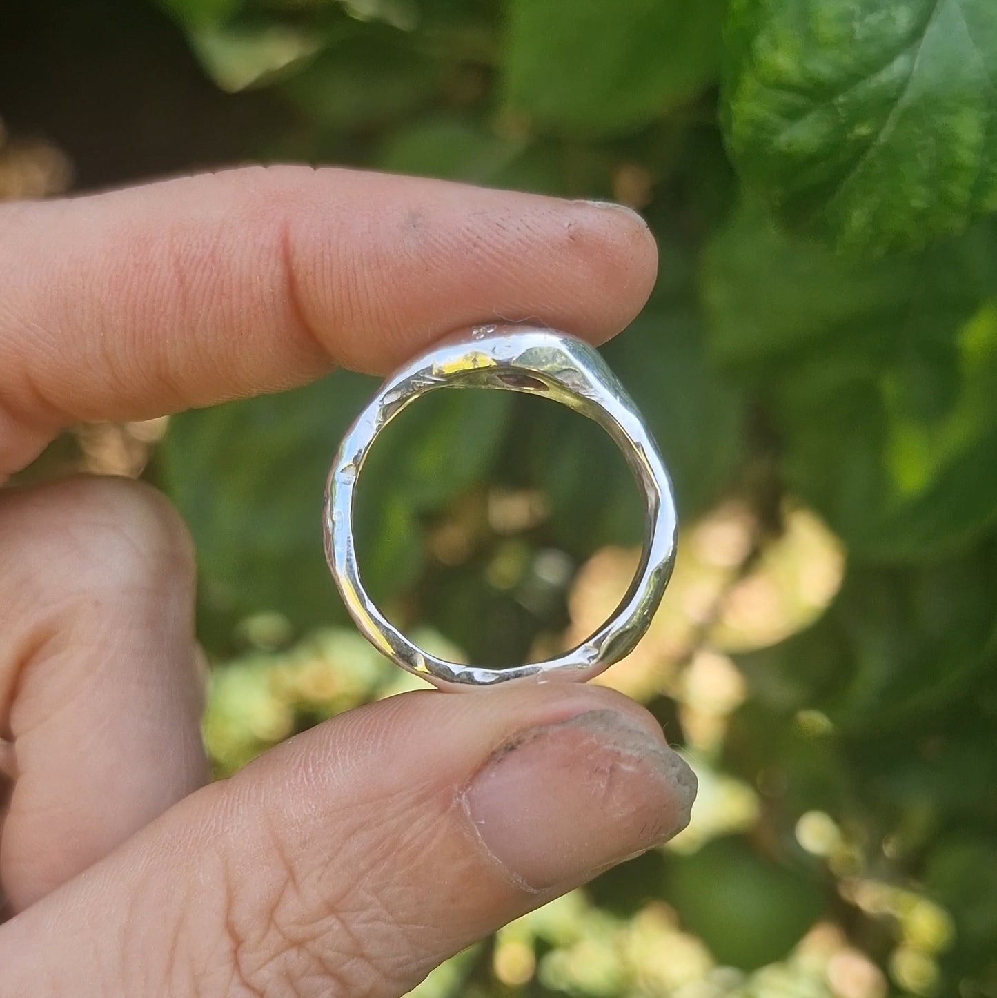Molten Ametrine Ring - size uk Q 1/2 Scuffed stone (reduced due to slight damage)