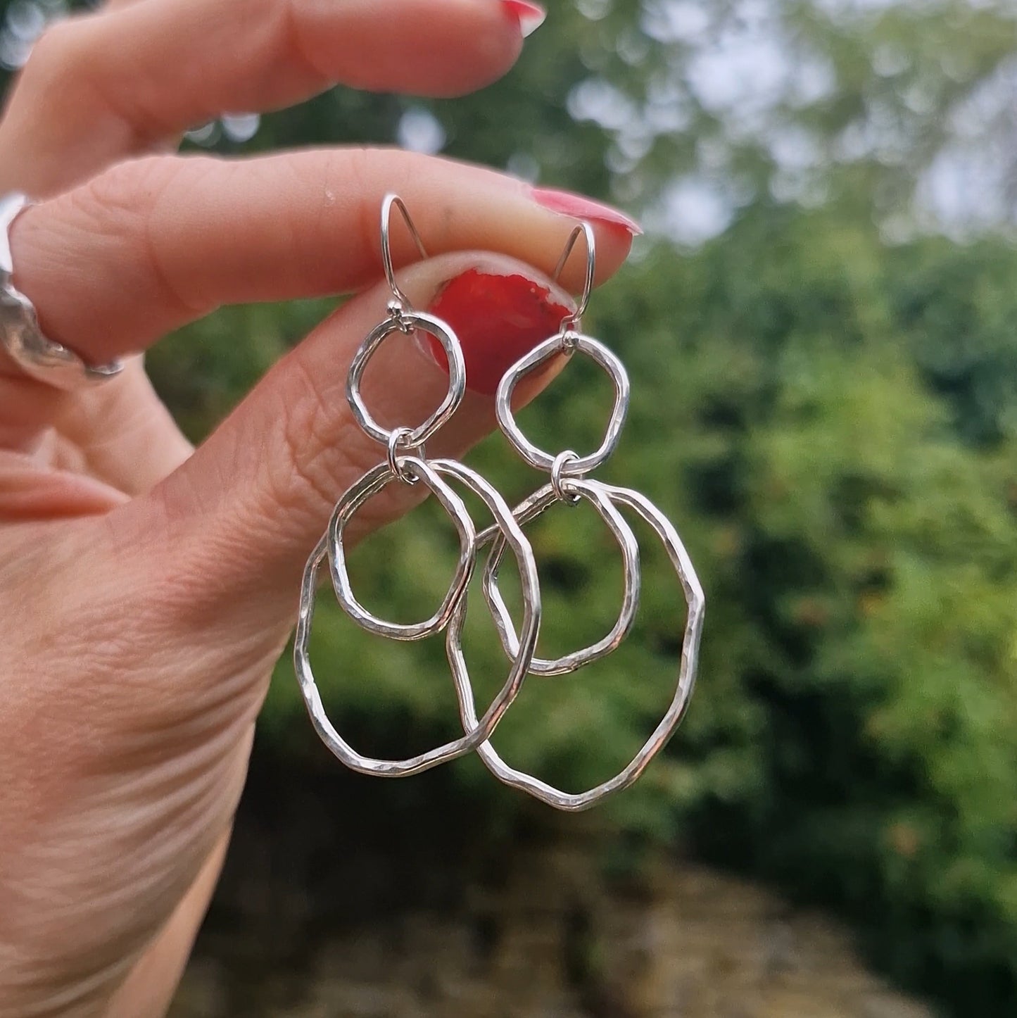 Ripple Rainfall Dangle Earrings