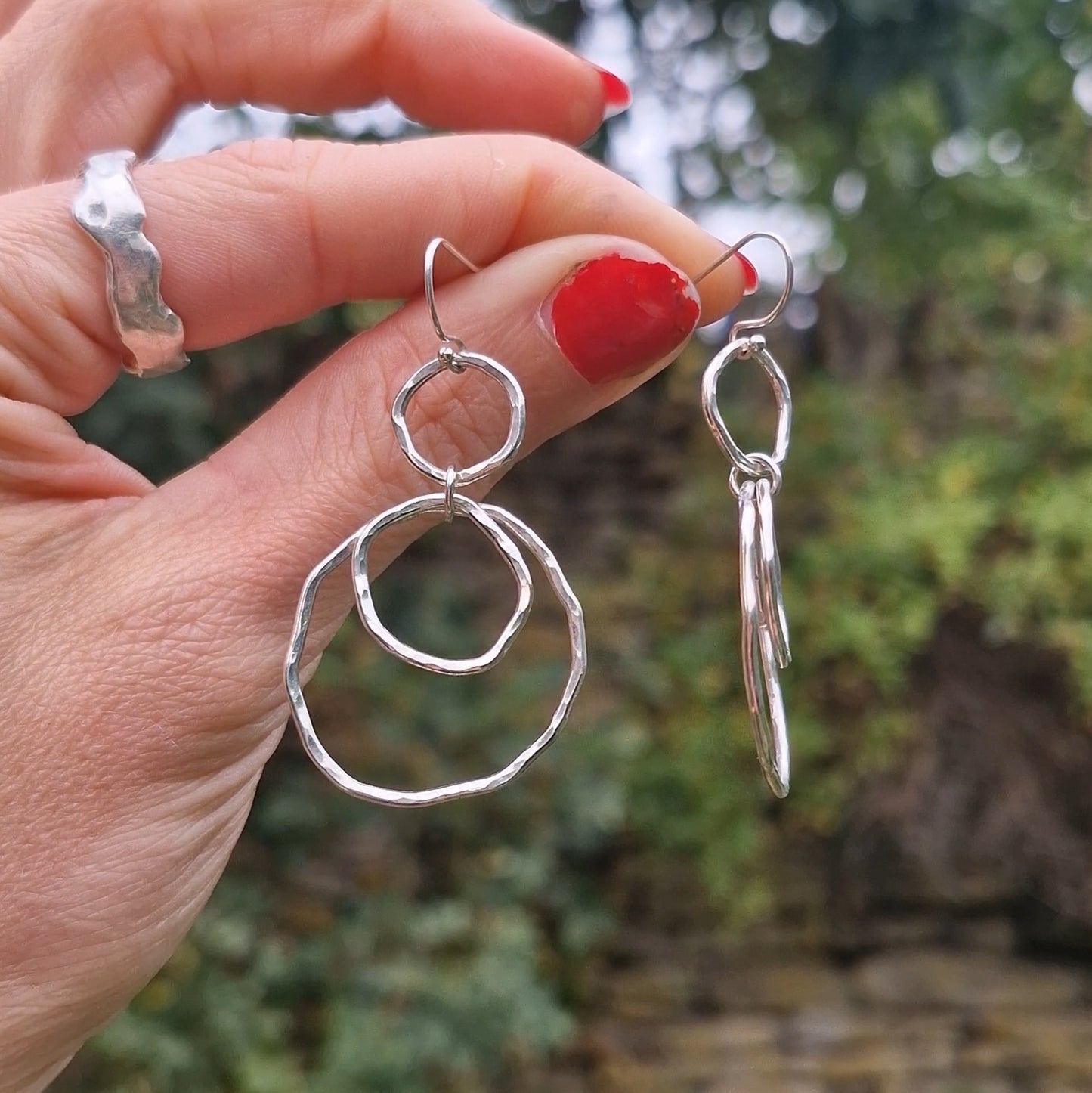 Ripple Rainfall Dangle Earrings