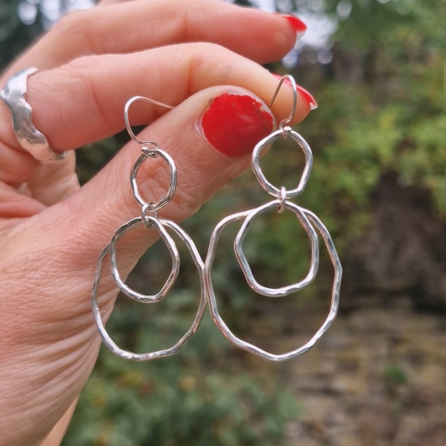 Ripple Rainfall Dangle Earrings