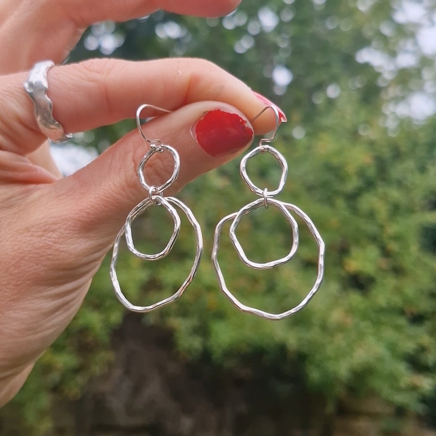 Ripple Rainfall Dangle Earrings