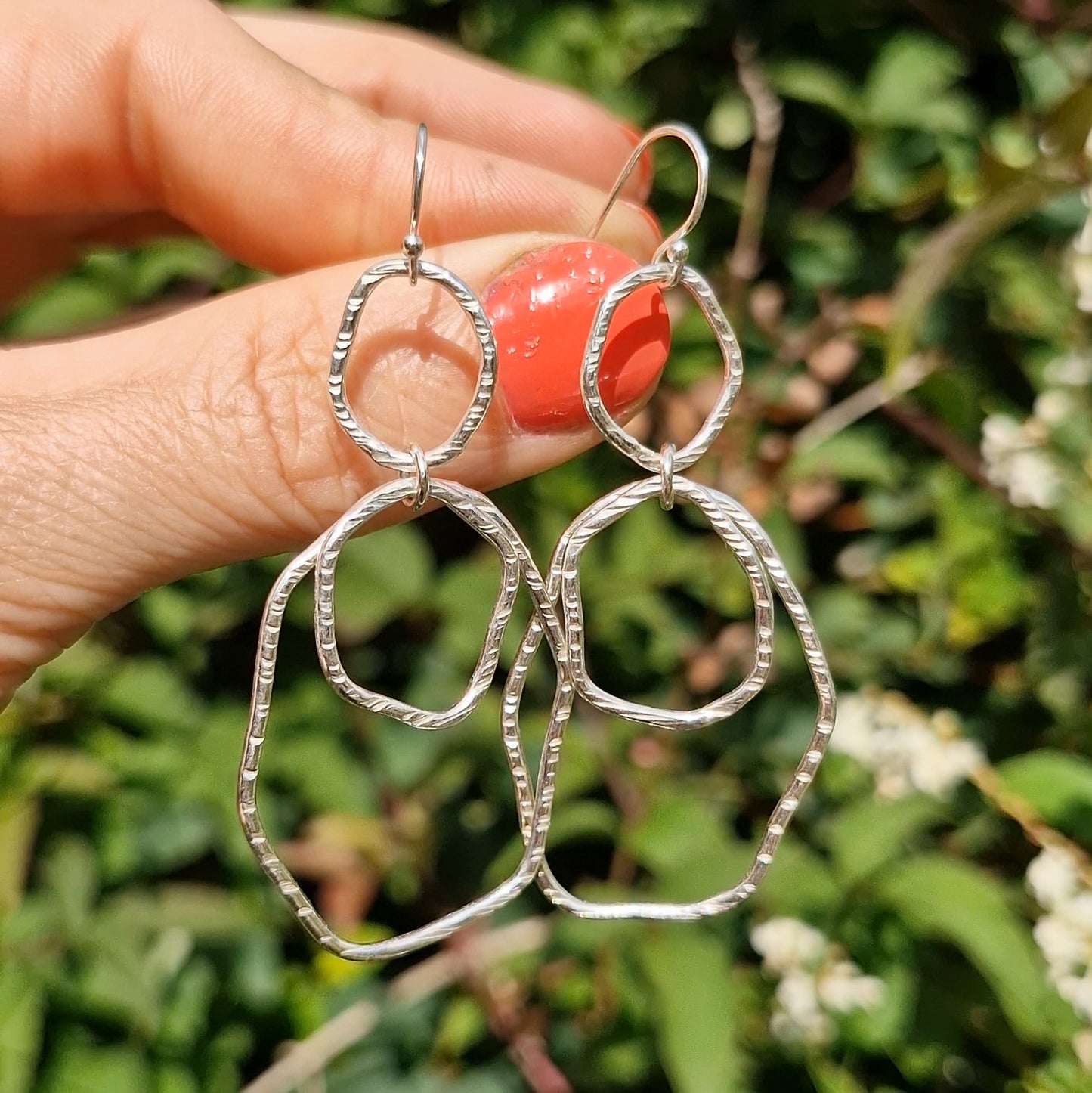 Bark Rainfall Dangle Earrings