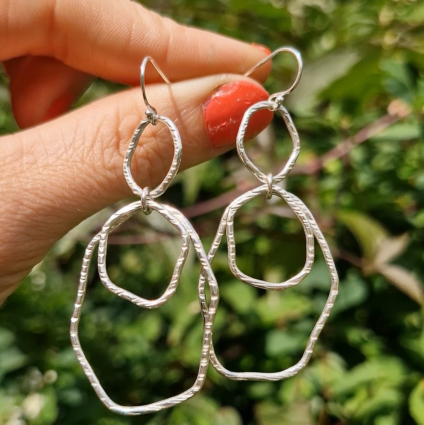 Bark Rainfall Dangle Earrings