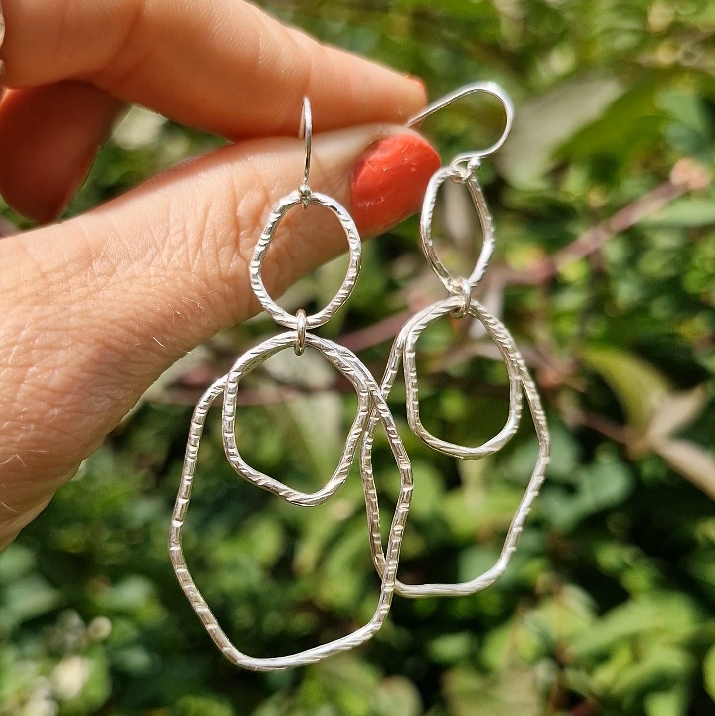 Bark Rainfall Dangle Earrings