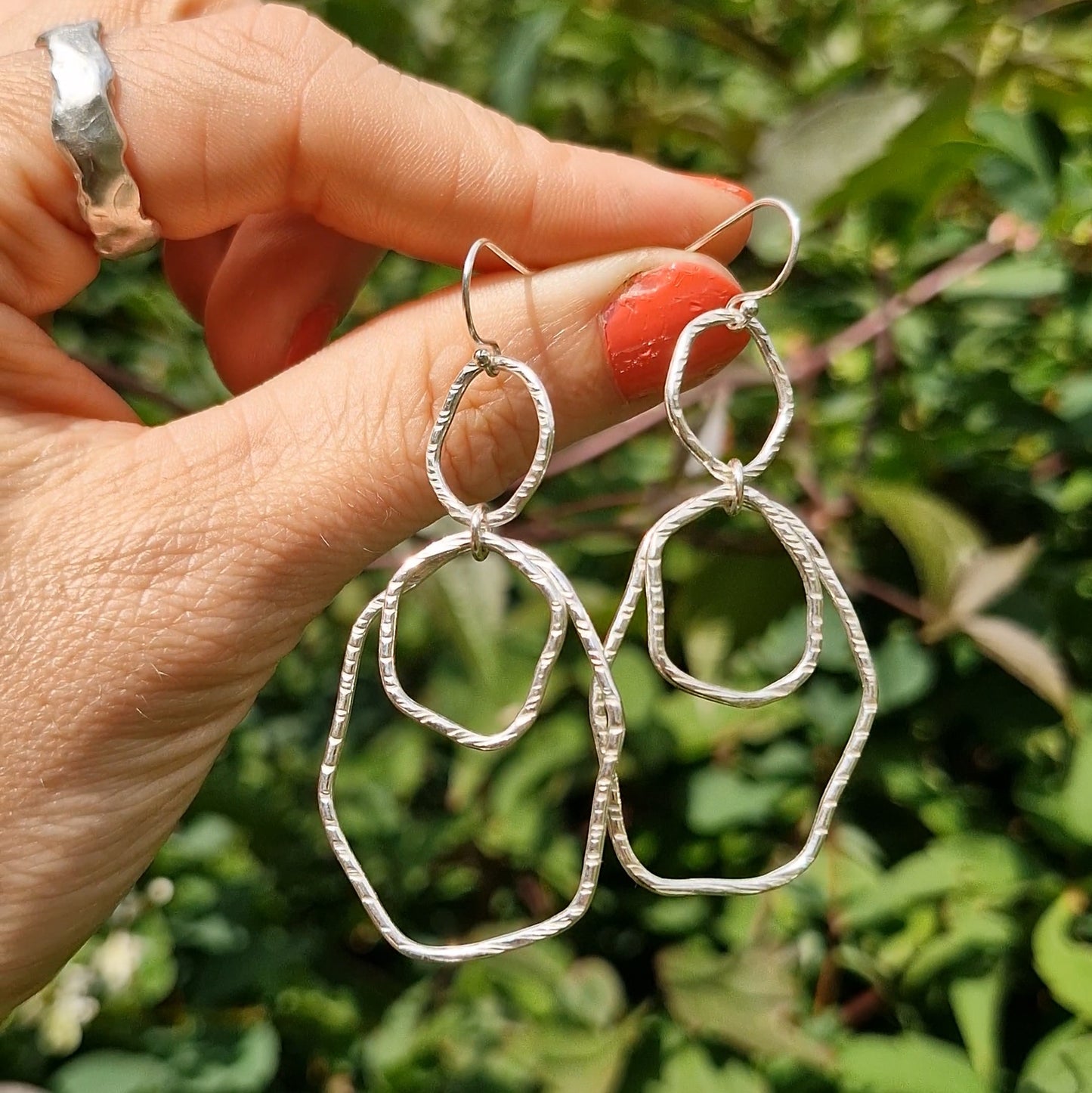 Bark Rainfall Dangle Earrings