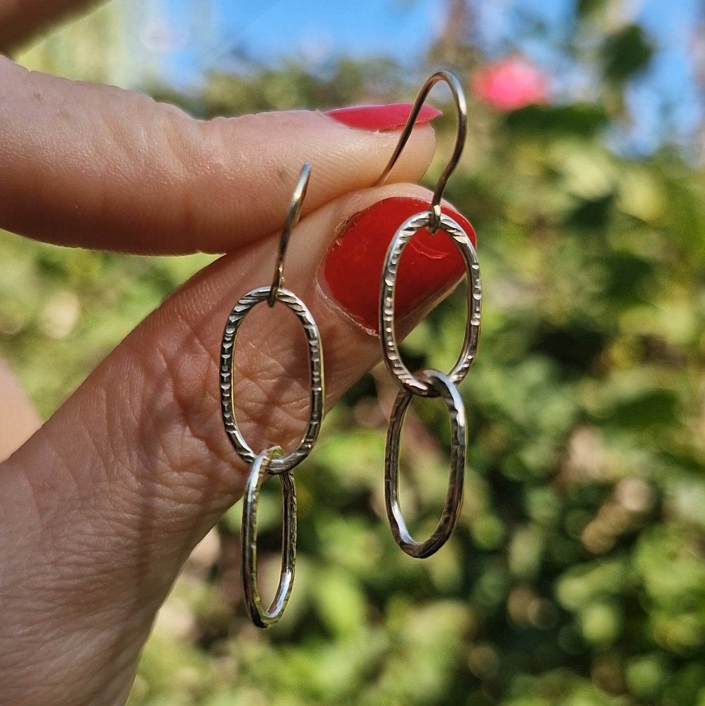 9ct Gold Bark Elegance Earrings