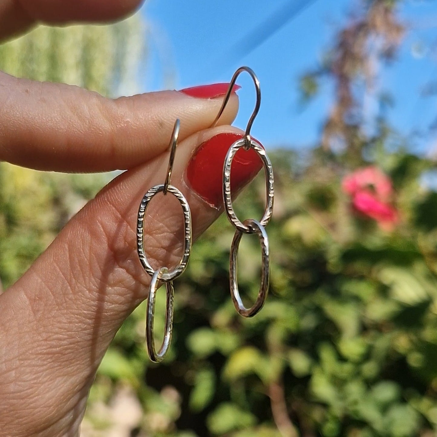 9ct Gold Bark Elegance Earrings