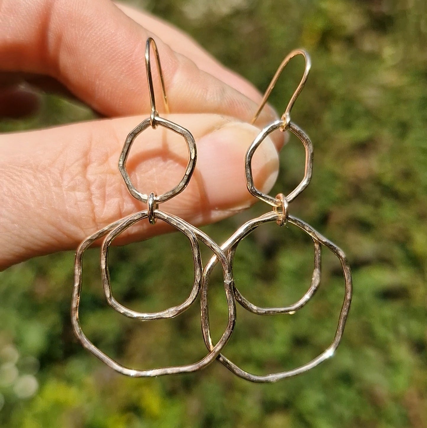 9ct Solid Gold Rainfall Earrings