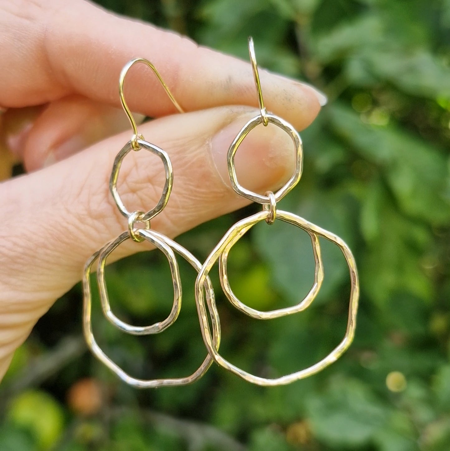 9ct Solid Gold Rainfall Earrings