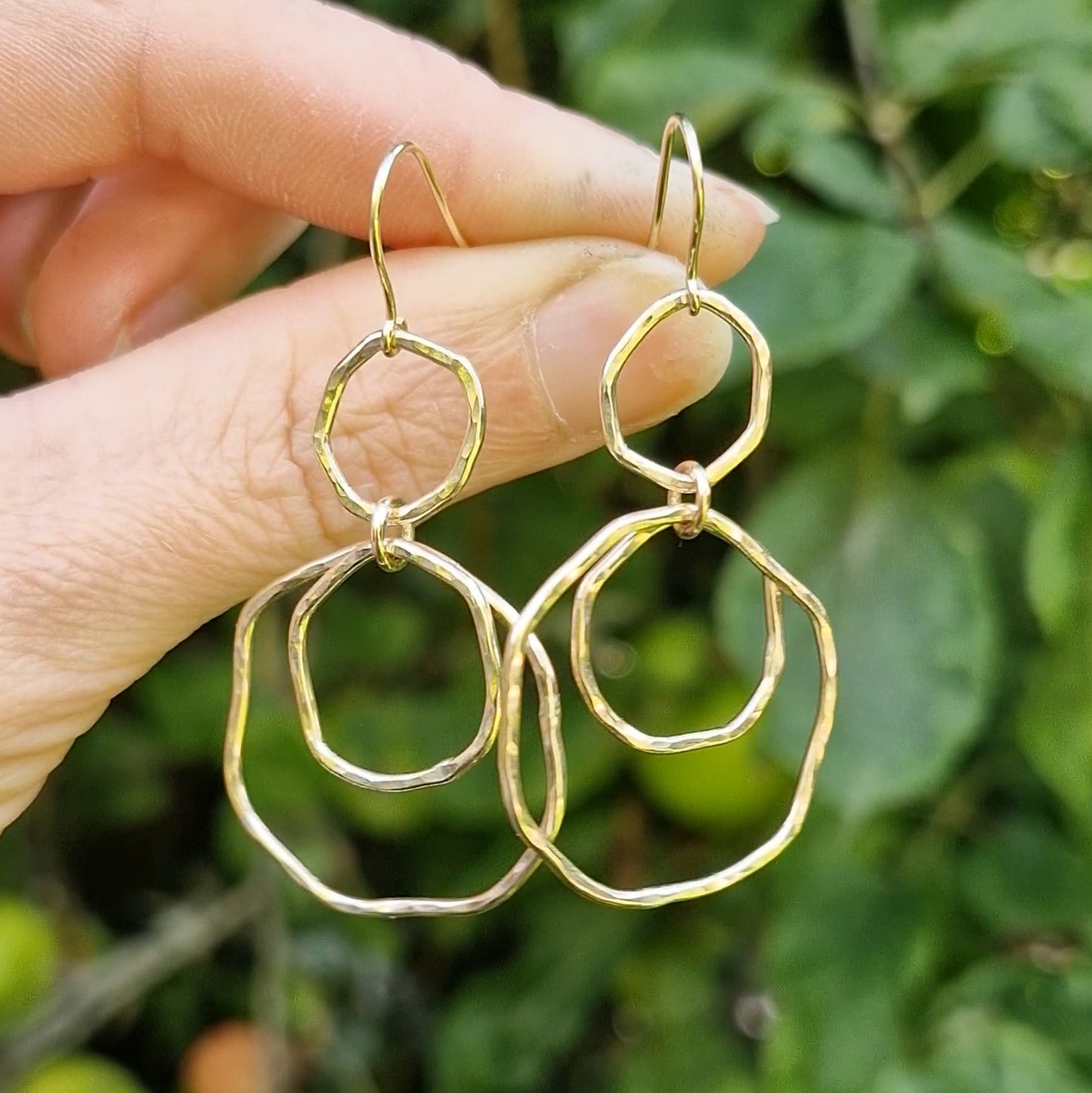 9ct Solid Gold Rainfall Earrings
