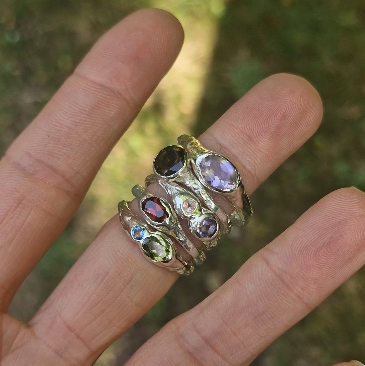 Molten Ametrine Ring - size uk Q 1/2 Scuffed stone (reduced due to slight damage)