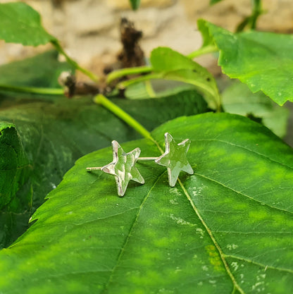 Hammered Star Earrings