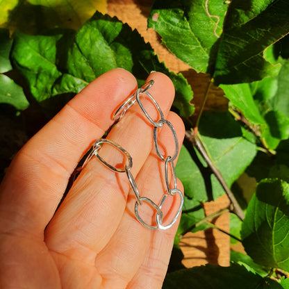 Moonlight Textured Paperclip Bracelet
