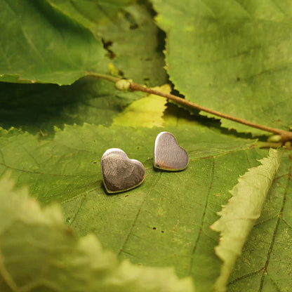 Hammered Heart Earrings