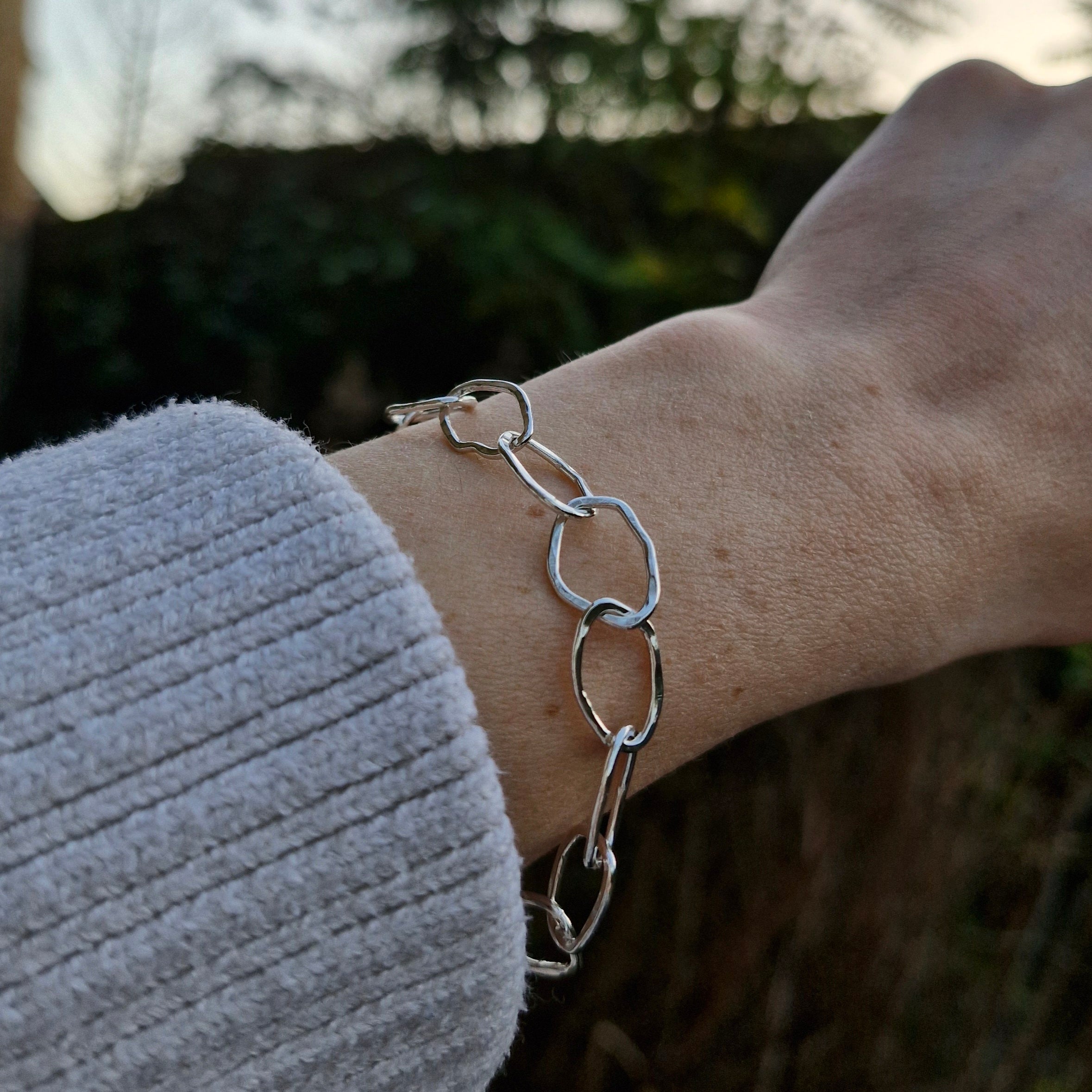 Ripple Paperclip Bracelet