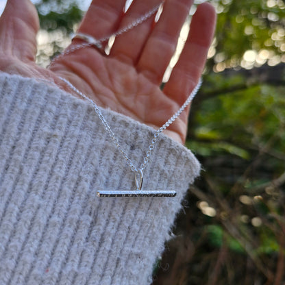 Bark T-bar Necklace