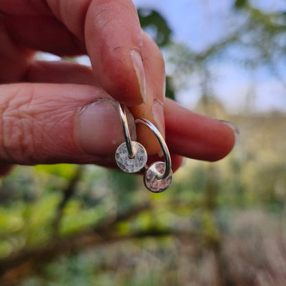 Moonlight Mini Charm Hoops