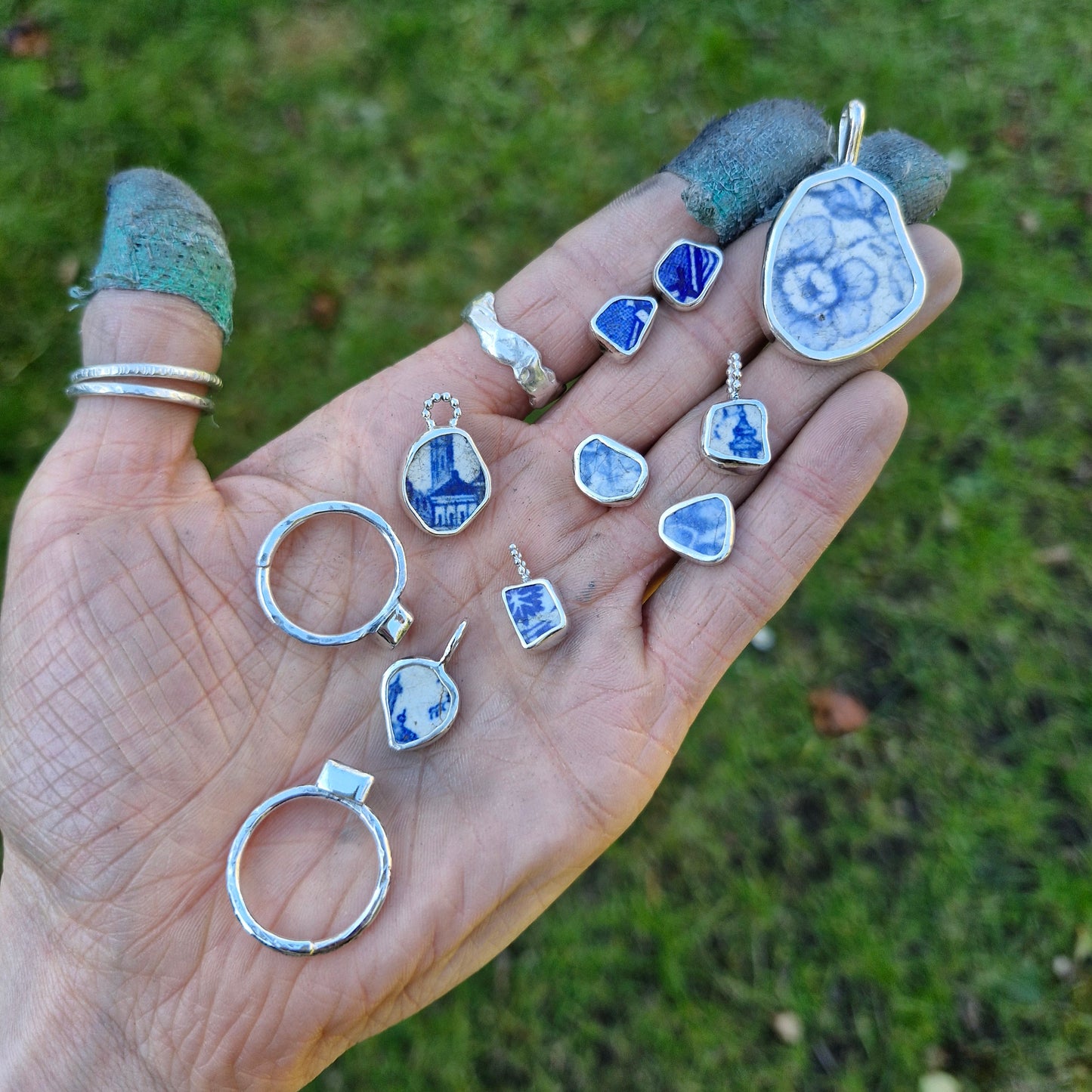 Unique Pottery Ring