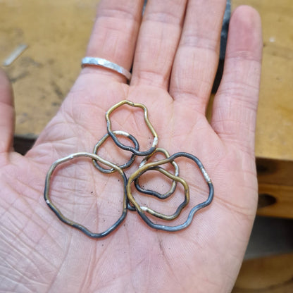 Ripple Duo Necklace ~ Gold Vermeil