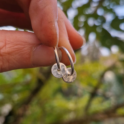 Moonlight Mini Charm Hoops