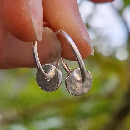 Moonlight Mini Charm Hoops
