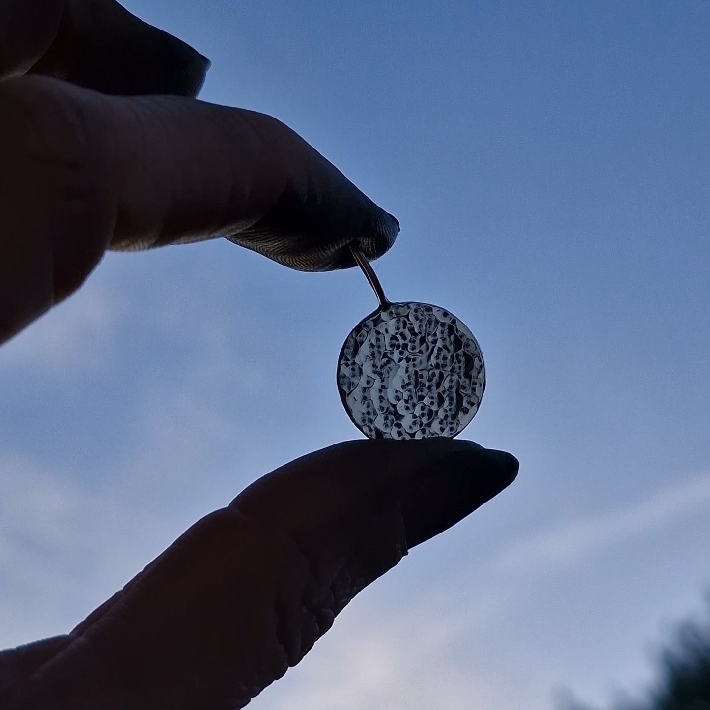 Hammered Moonlight Necklace