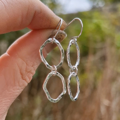 Ripple Dual Drop Earrings