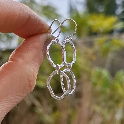 Ripple Dual Drop Earrings