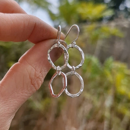 Ripple Dual Drop Earrings