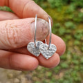 Heart Charm Hoops