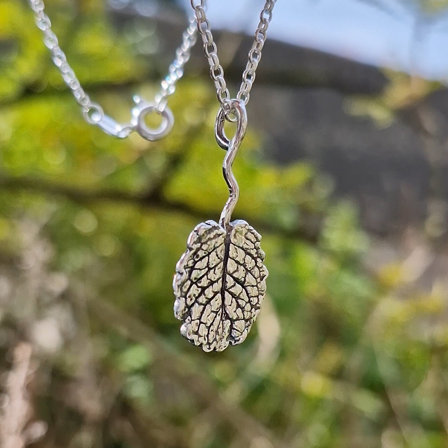 Lacock Leaf Imprint 3 ~ charm only