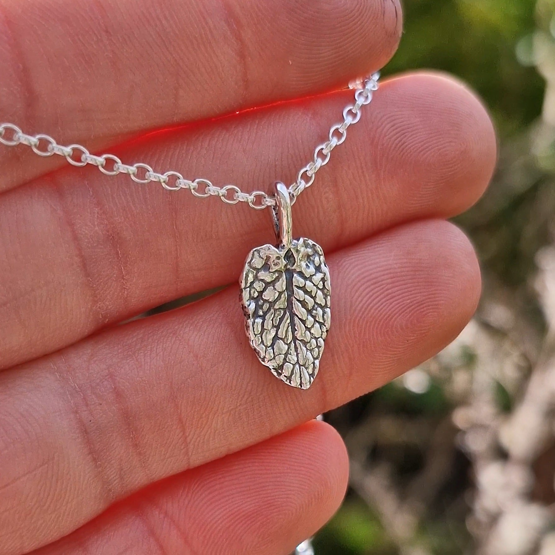 Lacock Leaf Imprint 9 ~ charm only