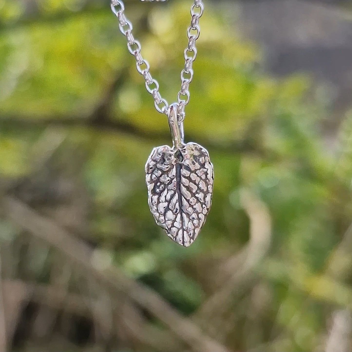 Lacock Leaf Imprint 9 ~ charm only