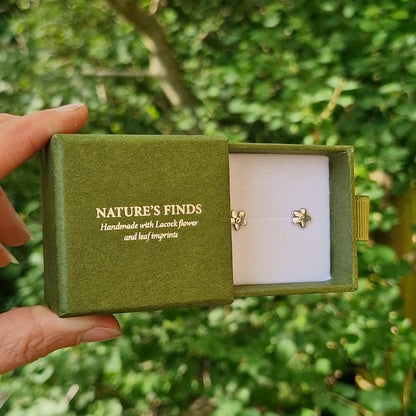 Lacock Forget-me-not Imprint Studs