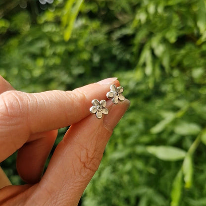 Lacock Forget-me-not Imprint Studs